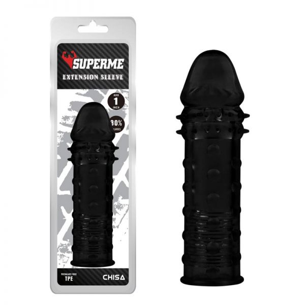 Funda para el Pene Extra Texture Negro diseñado por la marca CHISA