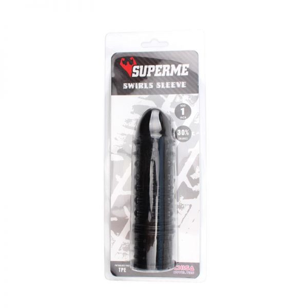 comprar Funda para el Pene Swirls Negro barato y de calidad