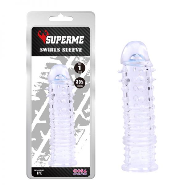Funda para el Pene Swirls Transparente diseñado por la marca CHISA