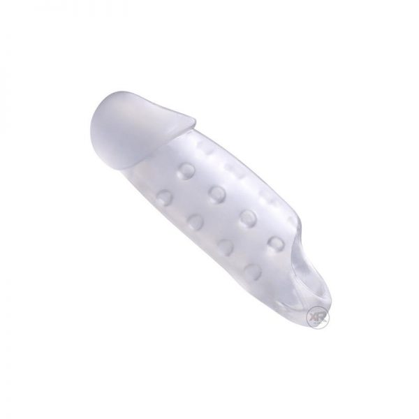 Funda para el Pene Texturizada Transparente diseñado por la marca TOM OF FINLAND