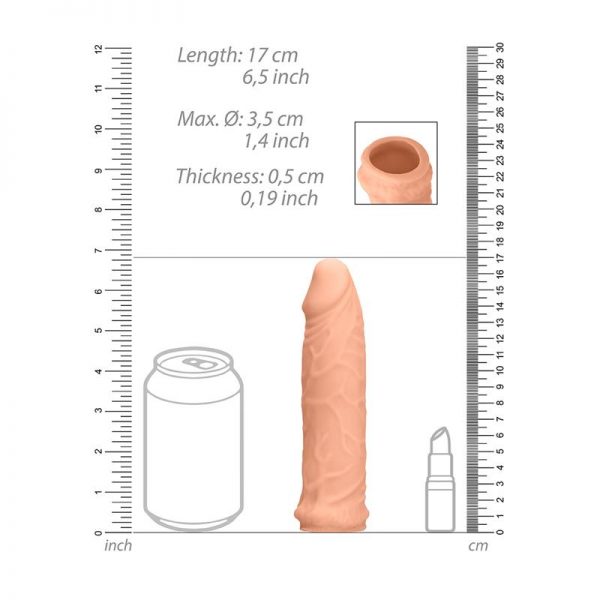 Funda para Pene 17 cm Natural diseñado por la marca REALROCK
