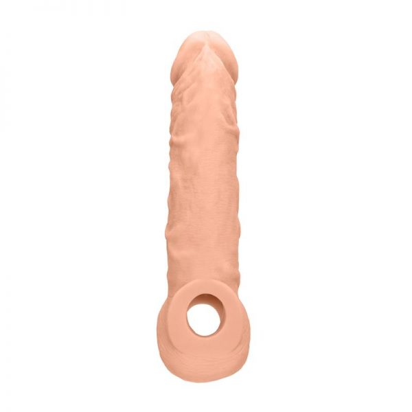 Funda para Pene con Anillo Testiculos 21 cm Natural fabricado por REALROCK