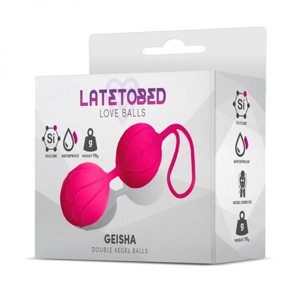 Geisha Bolas Kegel Doble Rose Red 70 gr de precio barato