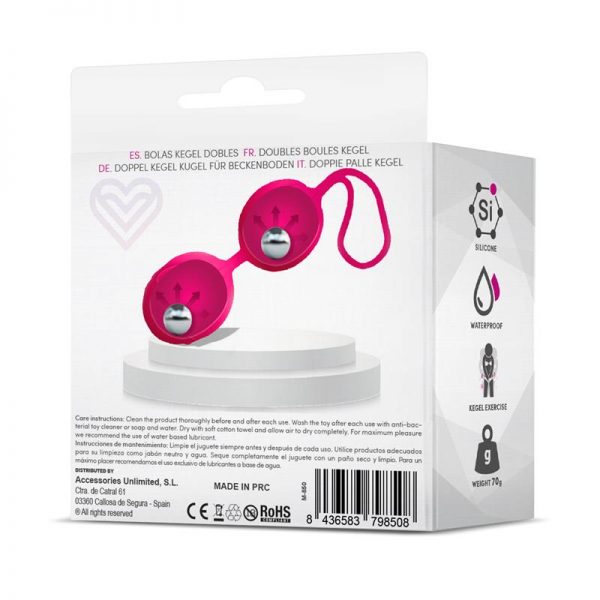 venta de Geisha Bolas Kegel Doble Rose Red 70 gr en tienda erótica online