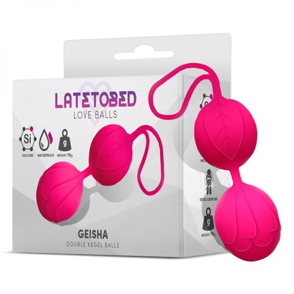 Geisha Bolas Kegel Doble Rose Red 70 gr diseñado por la marca LATETOBED