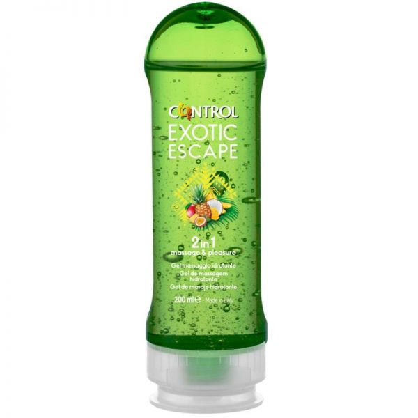 Gel de Masaje Exotic Escape 2 en 1 - 200 ml diseñado por la marca CONTROL