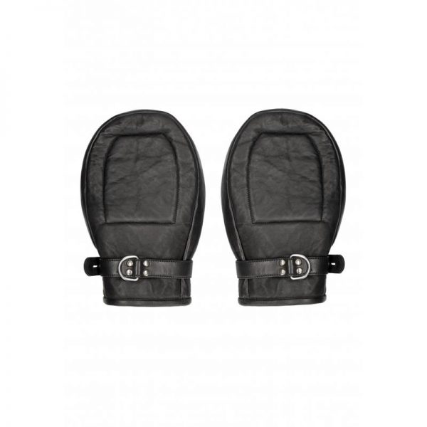 Guantes Acolchados Bondage con Dientes Metálicos Negro fabricado por OUCH!