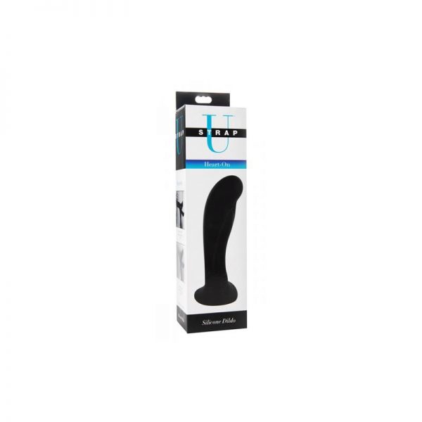 comprar Heart Dildo Base de Corazón Silicona Negro en sex shop www.tiendaeroticaweb.es