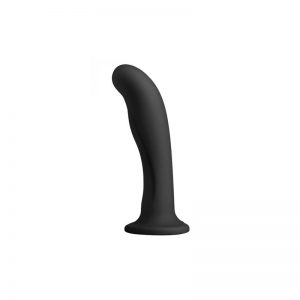 Heart Dildo Base de Corazón Silicona Negro diseñado por la marca STRAP U