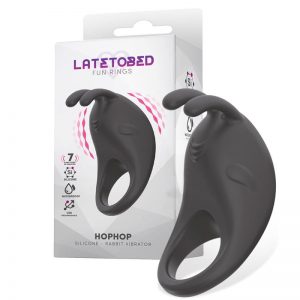 Hophop Anillo Vibrador USB Silicona de la marca LATETOBED