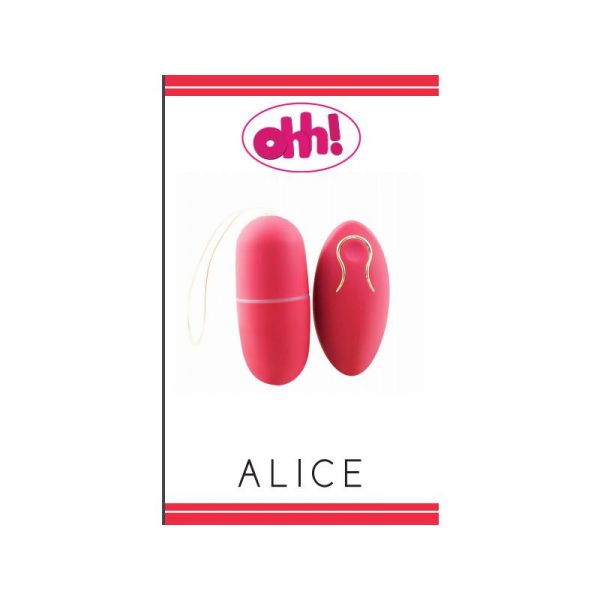 comprar Huevo Vibrador Alice Rojo 8.6 x 3 cm barato y de calidad