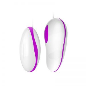 Huevo Vibrador Avery Color Rosa y Blanco diseñado por la marca PRETTYLOVE
