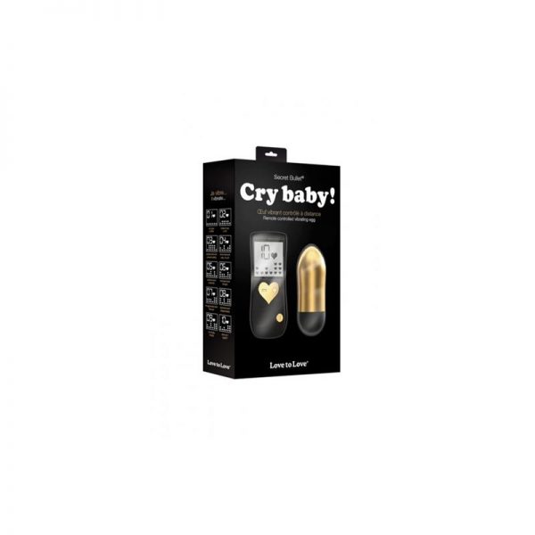 Huevo Vibrador con Control Remoto Cry Baby Gold de la tienda erótica web www.tiendaeroticaweb.es