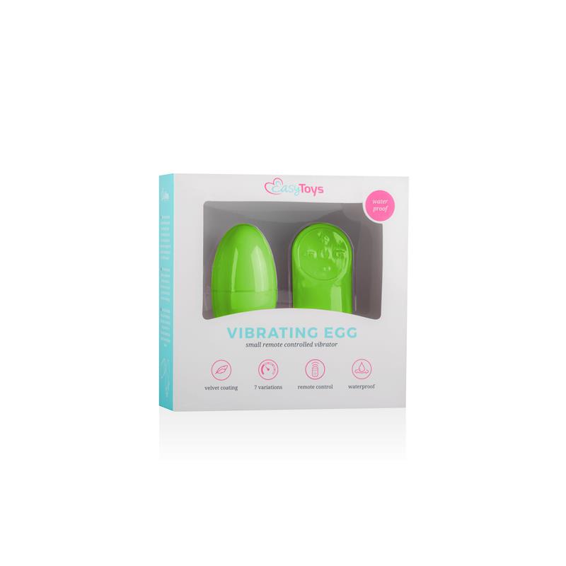Huevo Vibrador  Control Remoto - Verde diseñado por la marca EASYTOYS