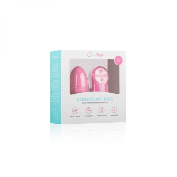 Huevo Vibrador Control Remoto Rosa diseñado por la marca EASYTOYS