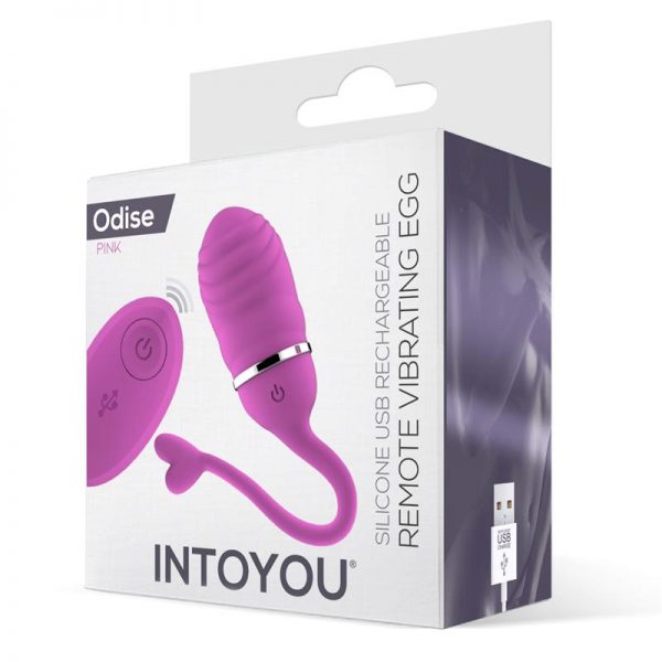 Huevo Vibrador Control Remoto Odise USB Silicona Rosa de precio barato
