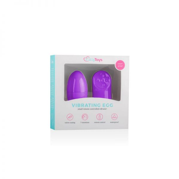 Huevo Vibrador Control Remoto Púrpura diseñado por la marca EASYTOYS