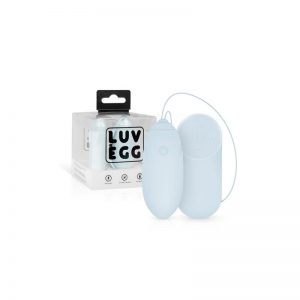Huevo Vibrador Control Remoto USB Azul diseñado por la marca LUV EGG