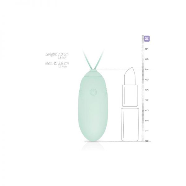 Huevo Vibrador Control Remoto USB Verde de la marca LUV EGG