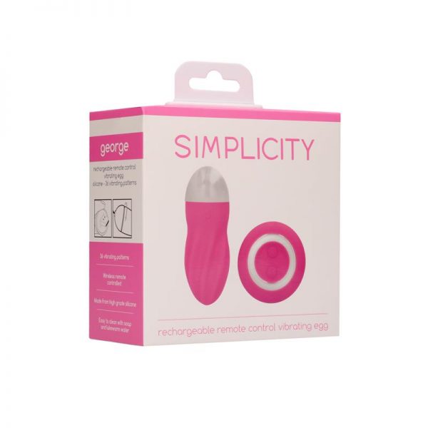 Huevo Vibrador George Control Remoto Recargable Rosa barato