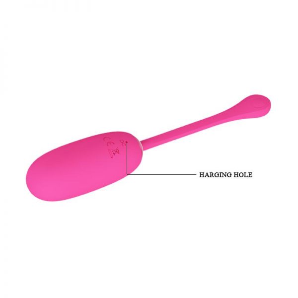Huevo Vibrador Julius USB Silicona Rosa diseñado por la marca PRETTYLOVE