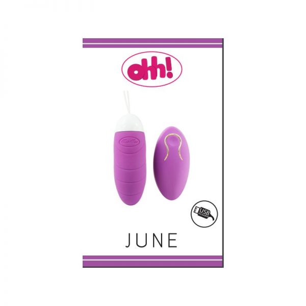 comprar Huevo Vibrador June Silicona Púrpura 8.6 cm barato y de calidad