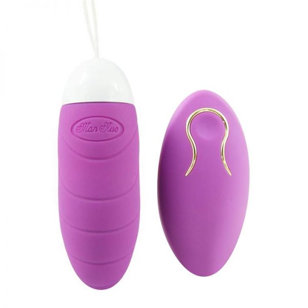Huevo Vibrador June Silicona Púrpura 8.6 cm diseñado por la marca OHH TOYS
