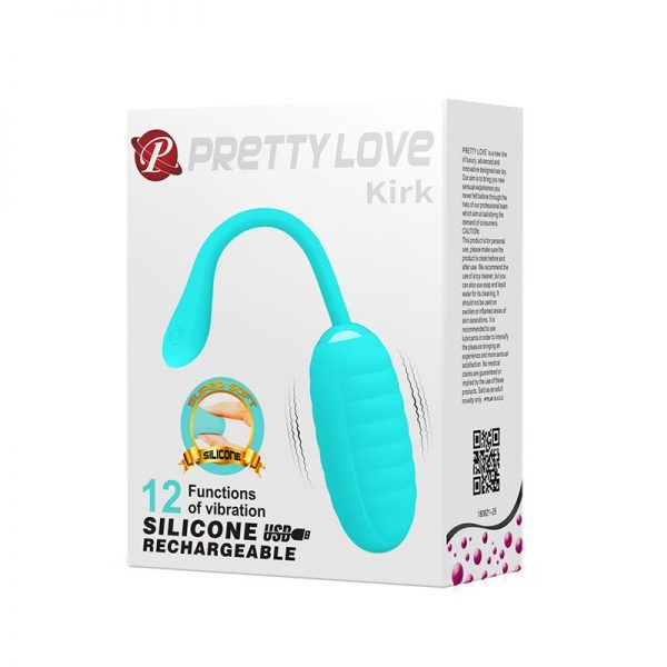 Huevo Vibrador Kirk Silicona USB en www.tiendaeroticaweb.es