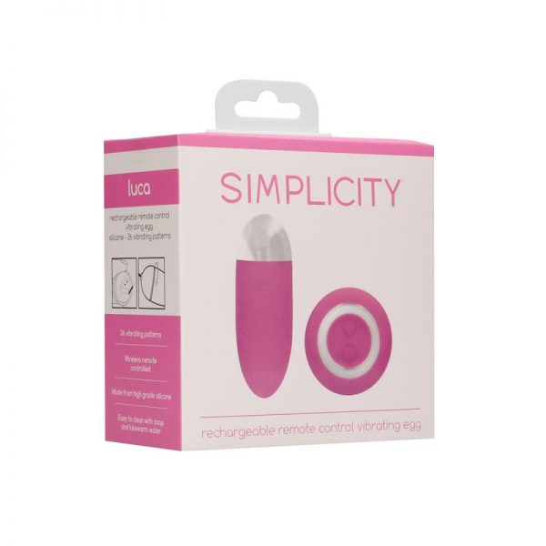 Huevo Vibrador Luca Control Remoto Recargable Rosa barato
