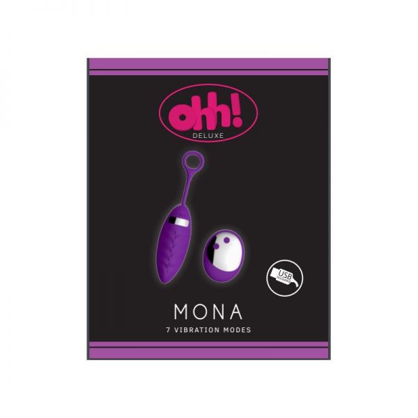 comprar Huevo Vibrador Mona Purpura Silicona 15.4 x 3.5 cm barato y de calidad