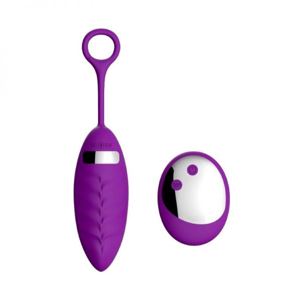 Huevo Vibrador Mona Purpura Silicona 15.4 x 3.5 cm diseñado por la marca OHH TOYS DELUXE