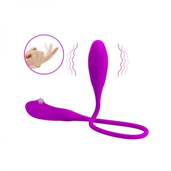 Huevos Vibradores Snaky Vibe Color Púrpura marca PRETTYLOVE