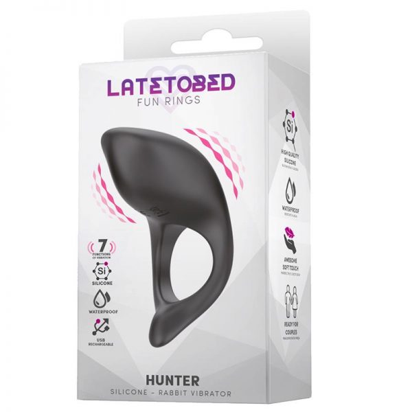 Hunter Anillo Vibrador USB Impermeable Silicona fabricado por LATETOBED