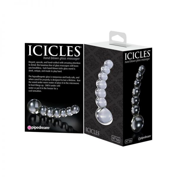 Icicles Dildo No. 66 Transparente en www.tiendaeroticaweb.es