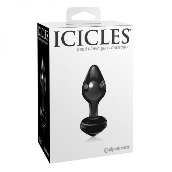 Icicles Plug Anal No. 44 Color Negro de calidad