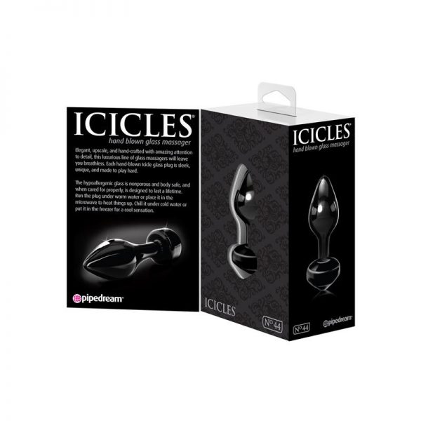 Icicles Plug Anal No. 44 Color Negro en www.tiendaeroticaweb.es