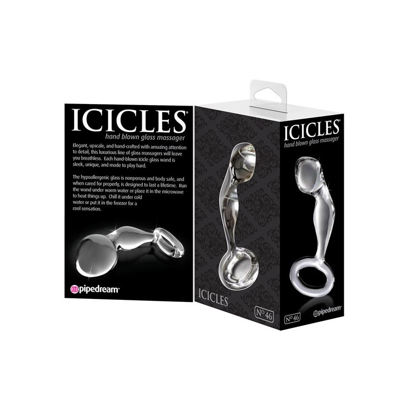 Icicles Plug Anal No. 46 Transparente en www.tiendaeroticaweb.es