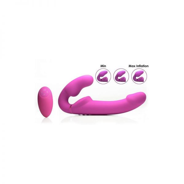 Inflatable Vibrador Doble Funcion Inflable Control Remoto Rosa de precio barato