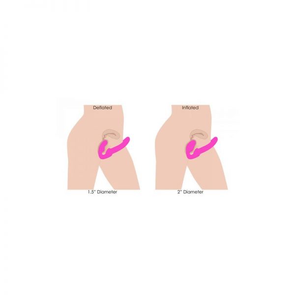 comprar Inflatable Vibrador Doble Funcion Inflable Control Remoto Rosa en sex shop www.tiendaeroticaweb.es