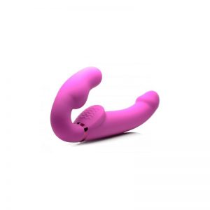 Inflatable Vibrador Doble Funcion Inflable Control Remoto Rosa diseñado por la marca STRAP U