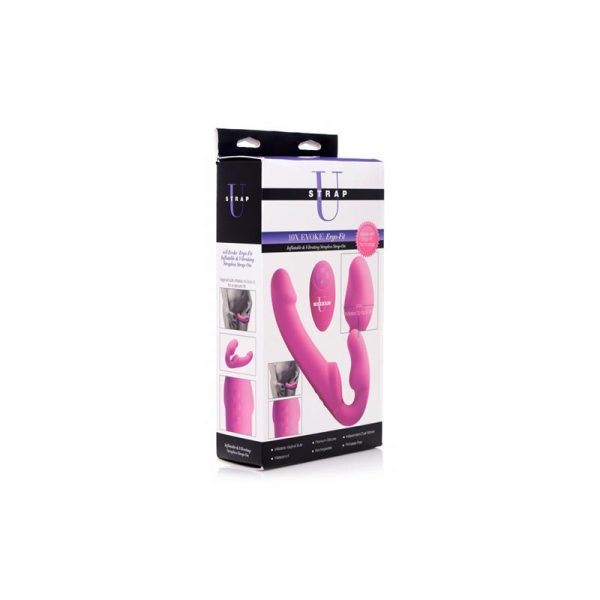 Inflatable Vibrador Doble Funcion Inflable Control Remoto Rosa de calidad