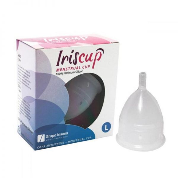 Irisana Copa Menstrual Transparente Talla L barato