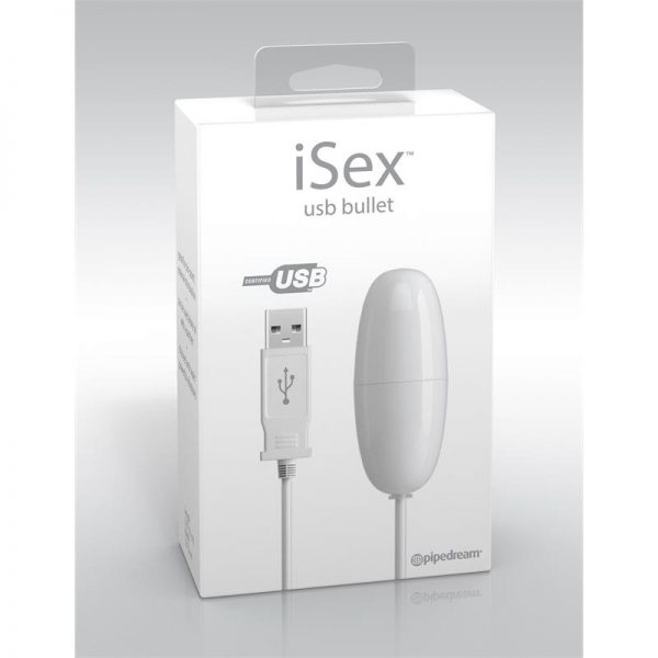 iSex USB Bala Vibradora Blanco en www.tiendaeroticaweb.es