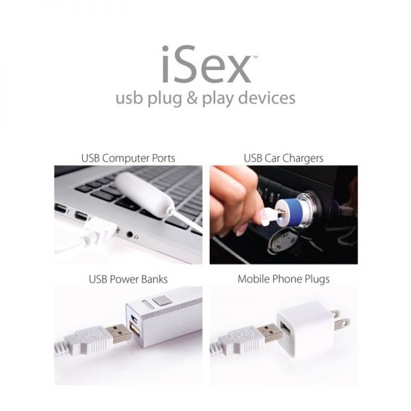 iSex USB Bala Vibradora Slim Blanco barato