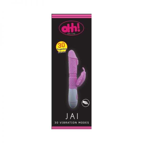 Jai-Vibrator-Pink-Silicone + Abs diseñado por la marca OHH TOYS DELUXE