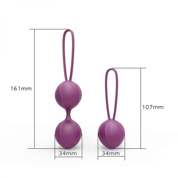 Kelly Bolas Kegel Silicona Púpura de la tienda erótica web www.tiendaeroticaweb.es