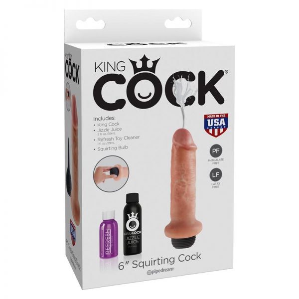 King Cock Dildo Eyaculador 6 Color Natural fabricante KING COCK