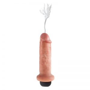 King Cock Dildo Eyaculador 6 Color Natural marca KING COCK