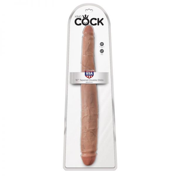King Cock  Doble Penetración 16- Bronceado fabricante KING COCK