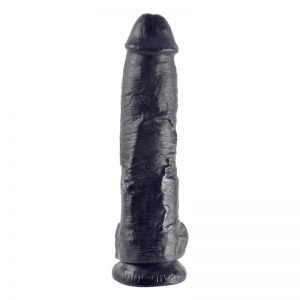 King Cock Pene con Testículos de 10 - Color Negro marca KING COCK